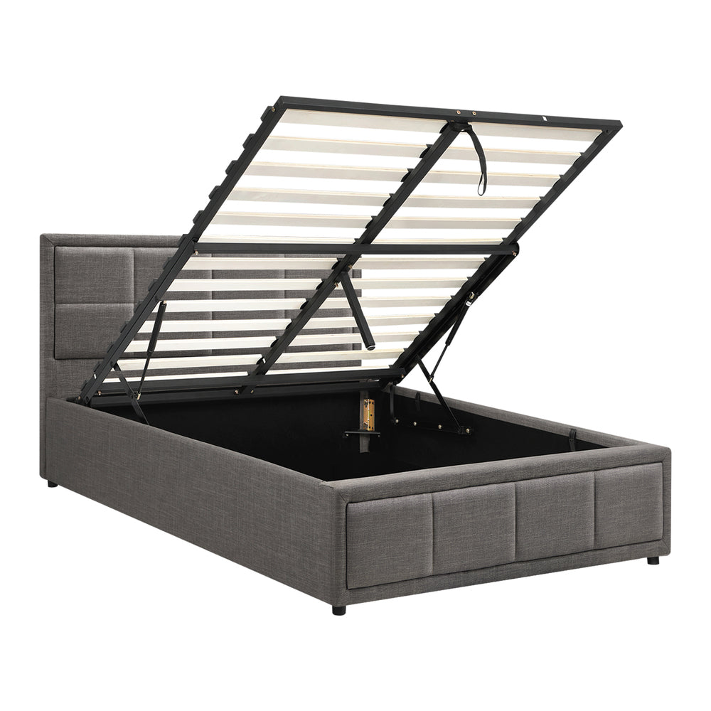 Reese Upholstered Gas Lift Bed - King Single