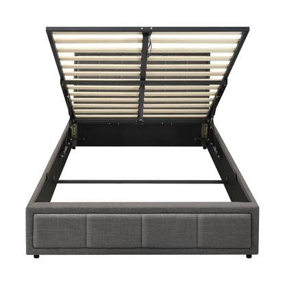 Reese Upholstered Gas Lift Bed - King Single