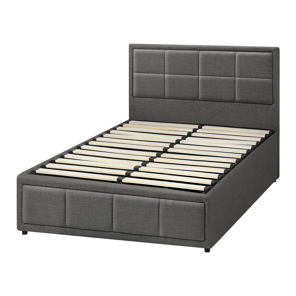 Reese Upholstered Gas Lift Bed - King Single