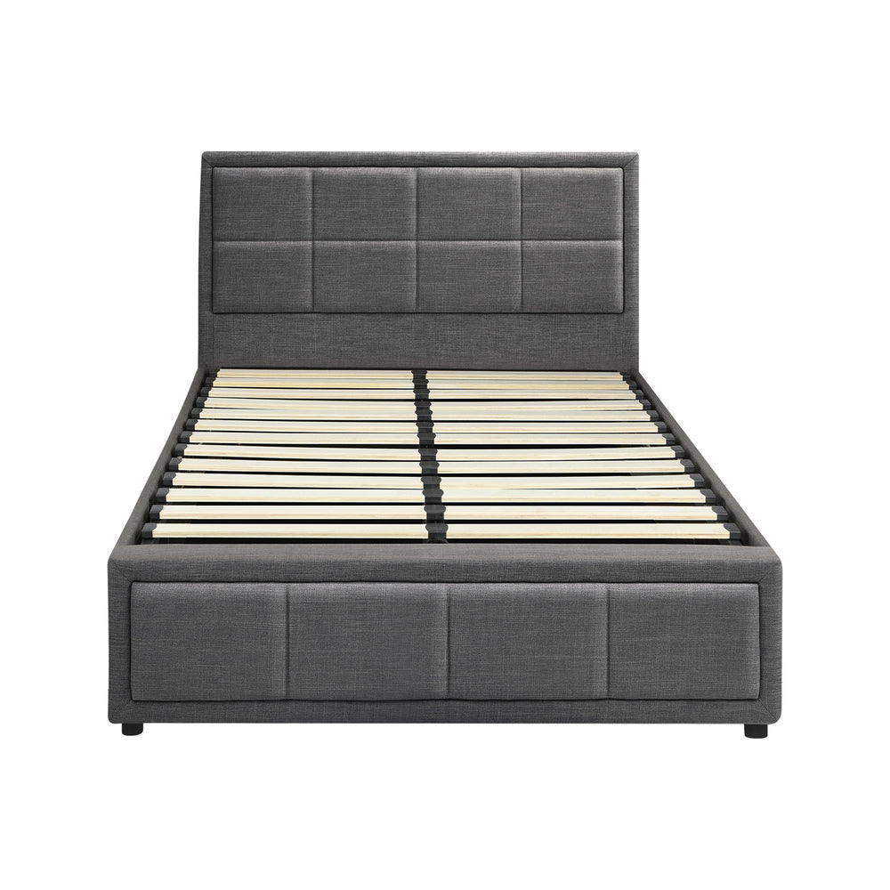 Reese Upholstered Gas Lift Bed - King Single