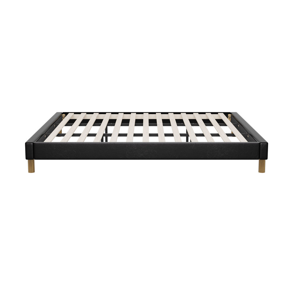 Siena Faux Leather Bed Base - King