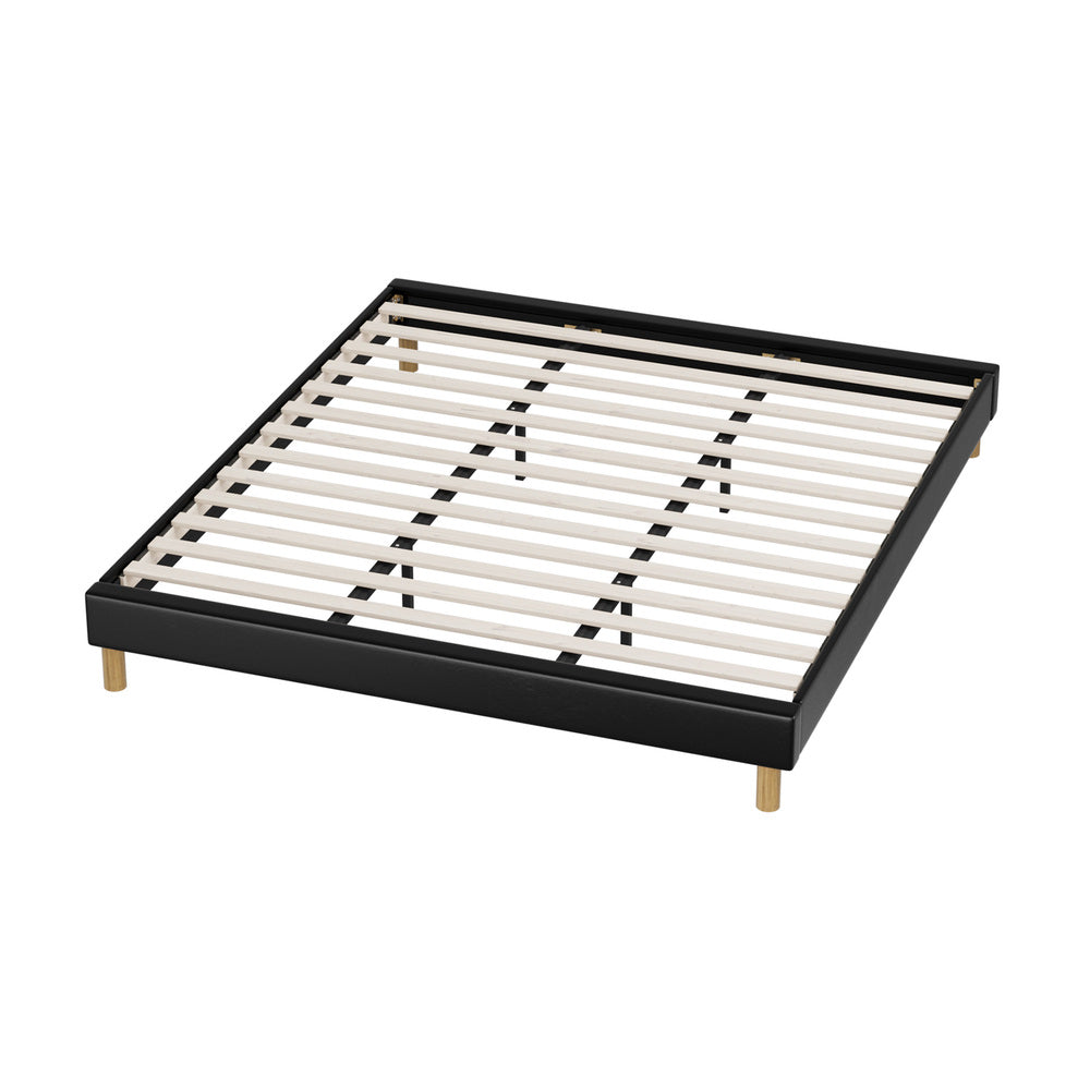 Siena Faux Leather Bed Base - King