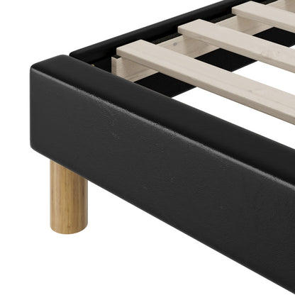 Siena Faux Leather Bed Base - King