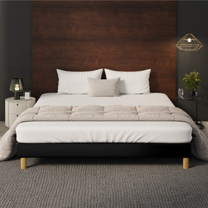 Siena Faux Leather Bed Base - King