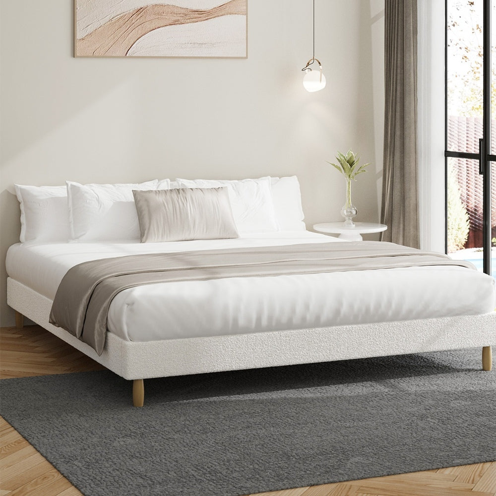 Siena Boucle Bed Base - King