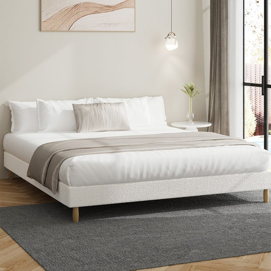 Siena Boucle Bed Base - King