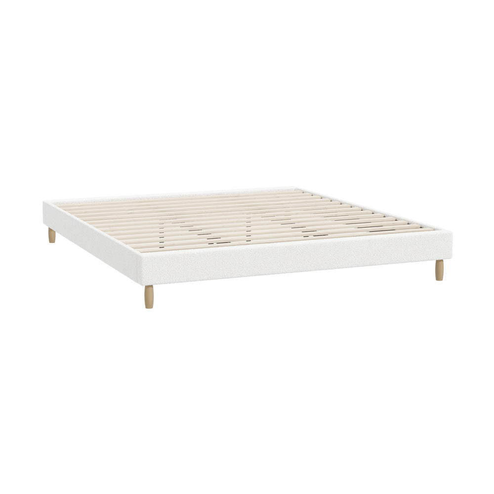 Siena Boucle Bed Base - King