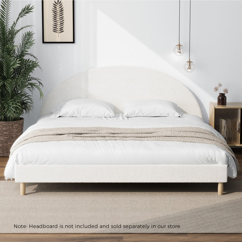 Siena Boucle Bed Base - King