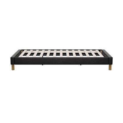 Siena Faux Leather Bed Base - King Single
