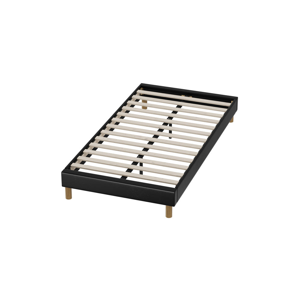 Siena Faux Leather Bed Base - King Single