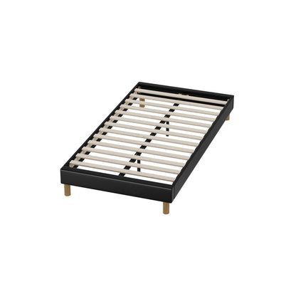 Siena Faux Leather Bed Base - King Single