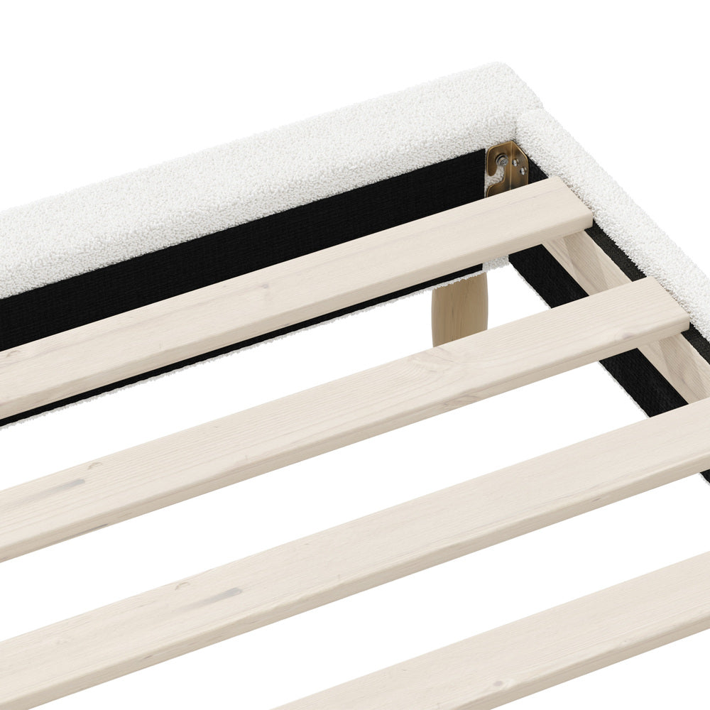 Siena Boucle Bed Base - King Single