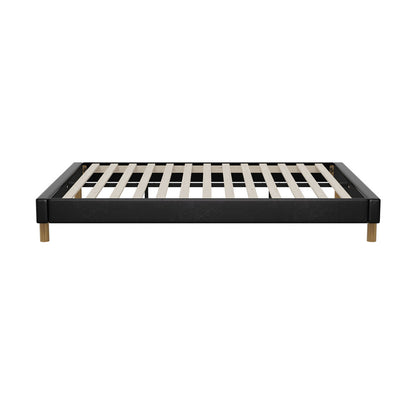 Siena Faux Leather Bed Base - Queen