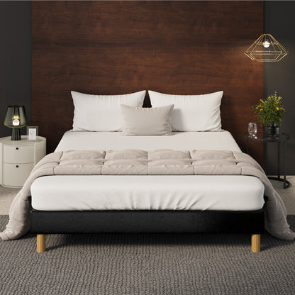 Siena Faux Leather Bed Base - Queen