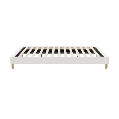 Siena Boucle Bed Base - Queen