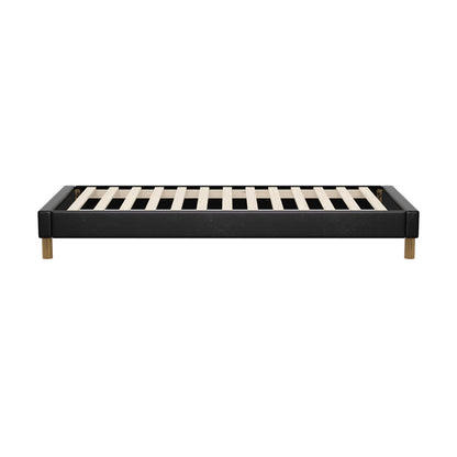 Siena Faux Leather Bed Base - Single