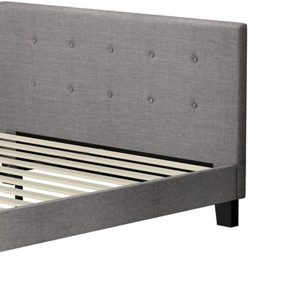 Grey Quiton Upholstered Bed Frame - Queen