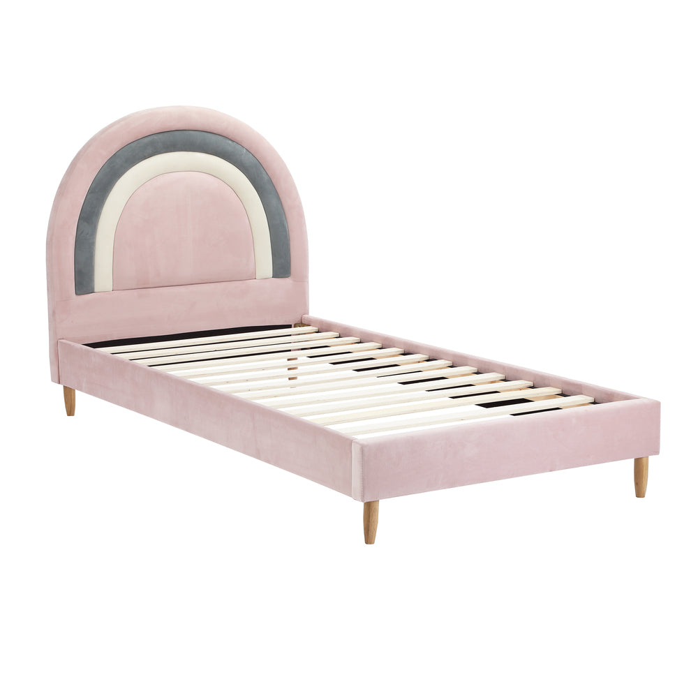 Sarah Kids Bed Frame Single Pink