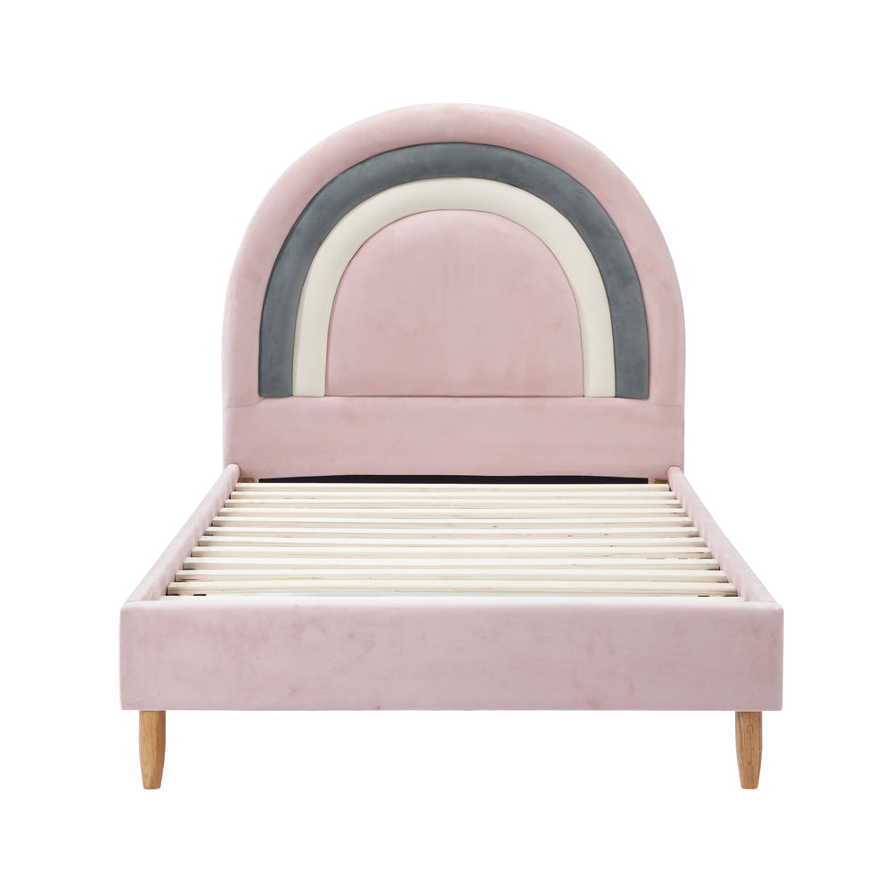 Sarah Kids Bed Frame Single Pink
