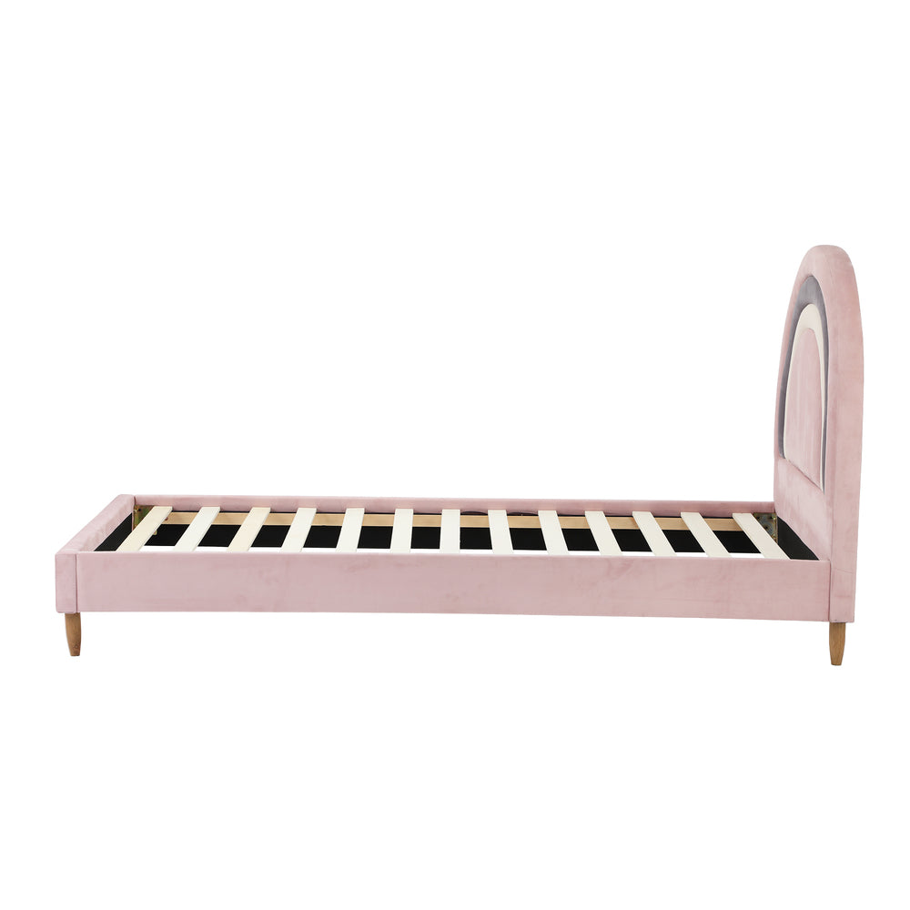 Sarah Kids Bed Frame Single Pink
