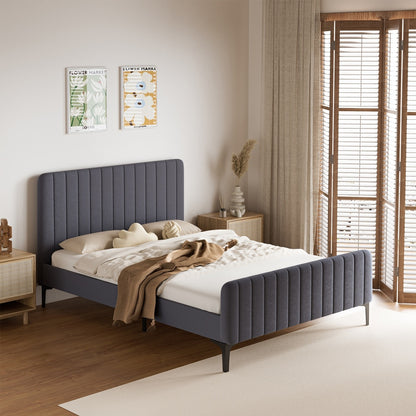 Kaidon Grey Bed - Double