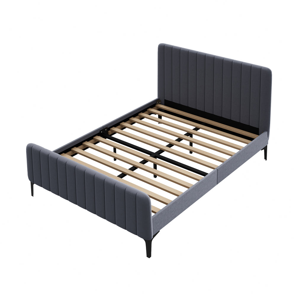 Kaidon Grey Bed - Double