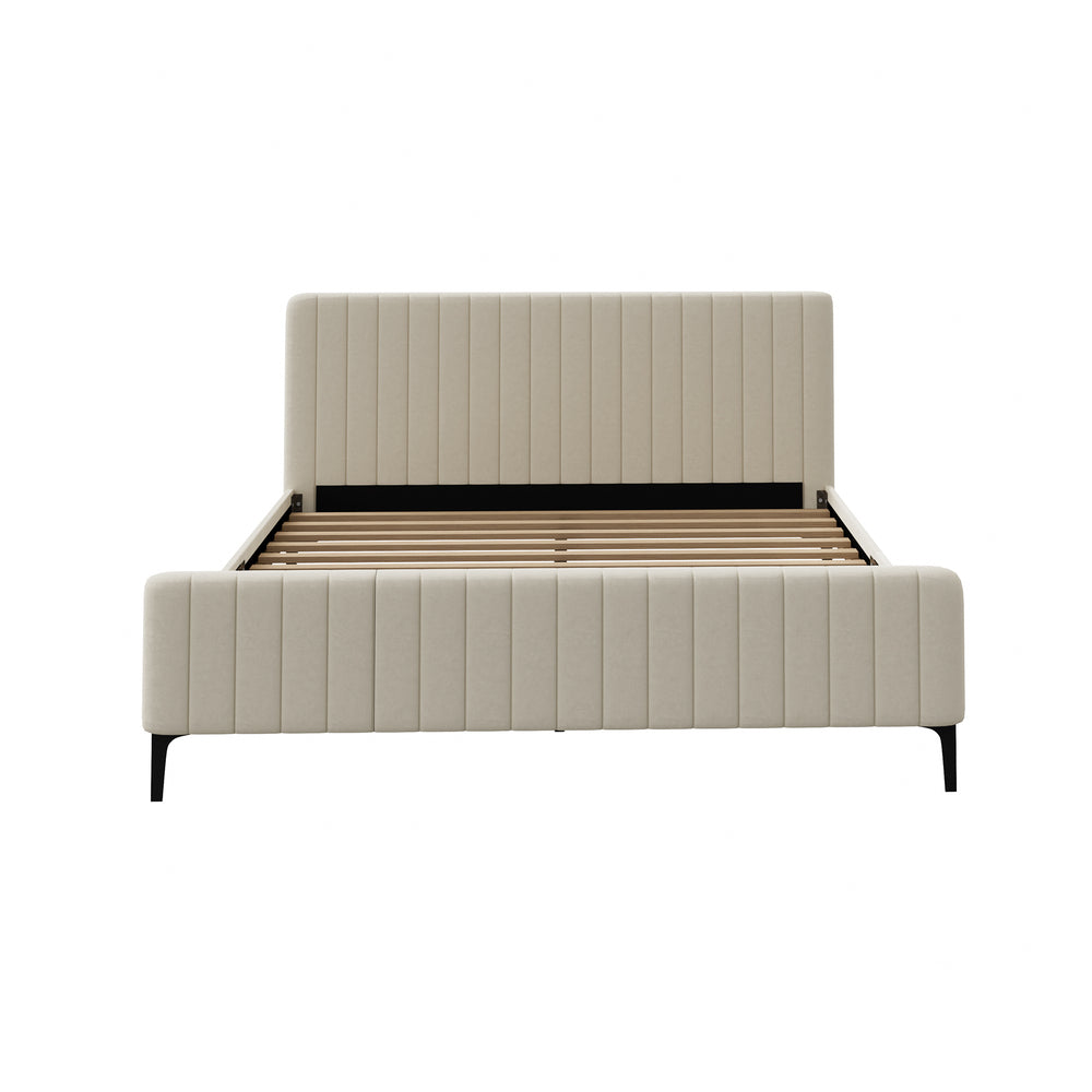 Emily Beige Bed - King