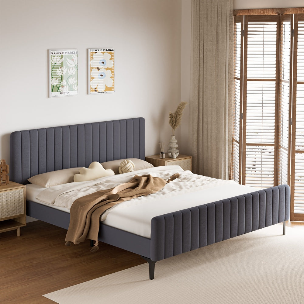 Kaidon Grey Bed - King