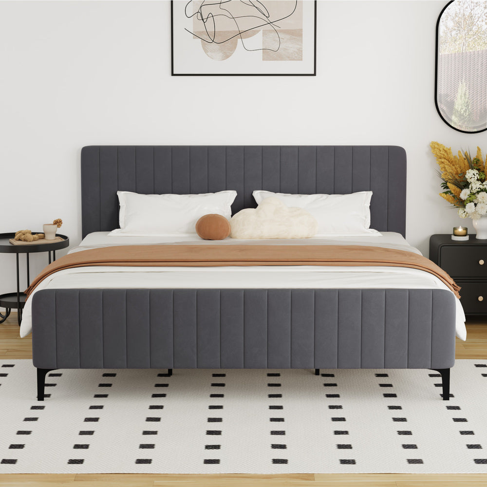 Kaidon Grey Bed - King