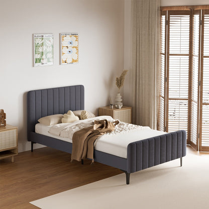 Kaidon Grey Bed - King Single