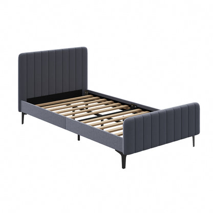 Kaidon Grey Bed - King Single