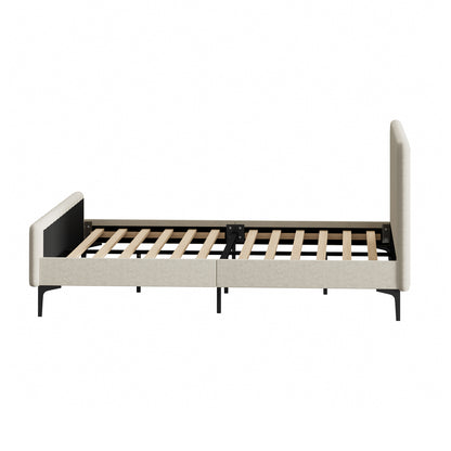 Emily Beige Bed - Queen