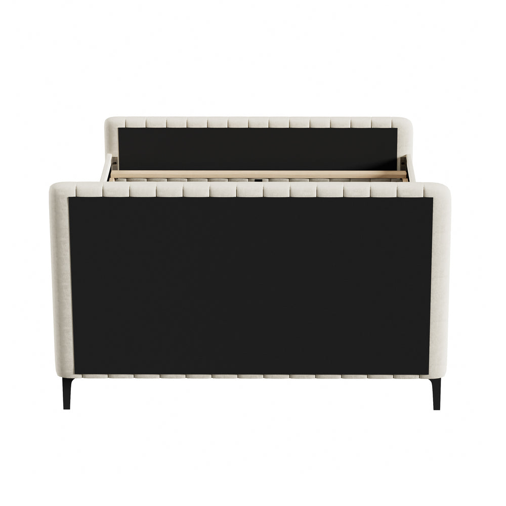 Emily Beige Bed - Queen