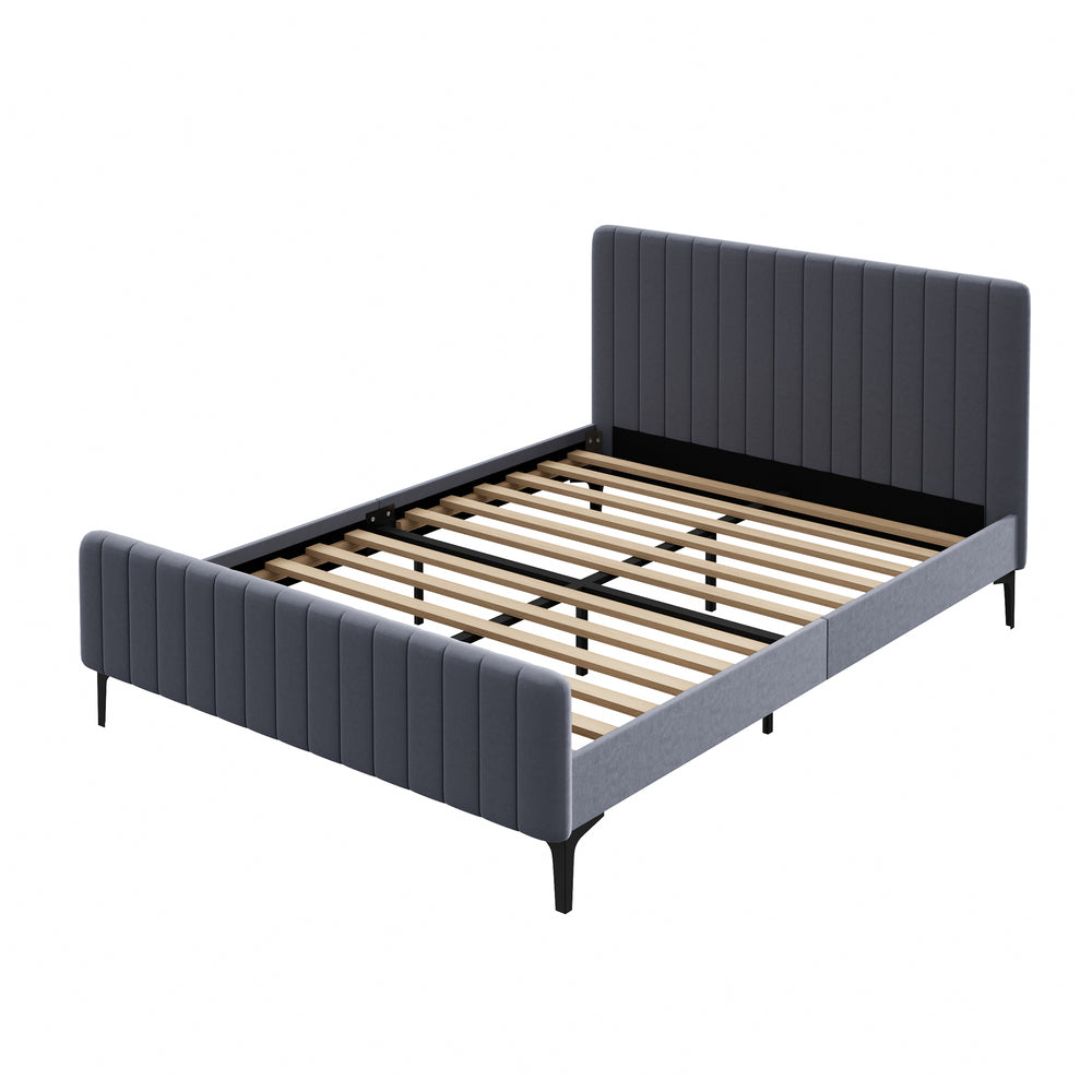 Kaidon Grey Bed - Queen