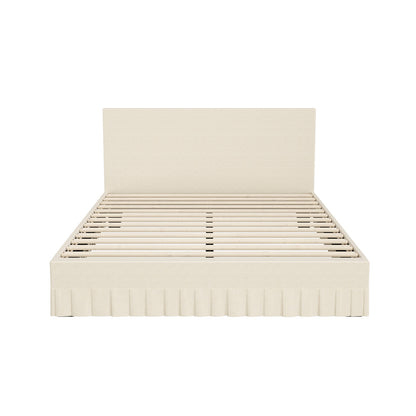 Elodie Upholstered Bed Queen Beige
