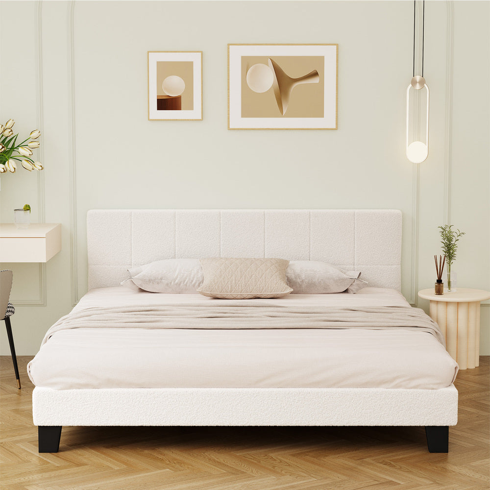 Aurelia Boucle Bed Frame - King