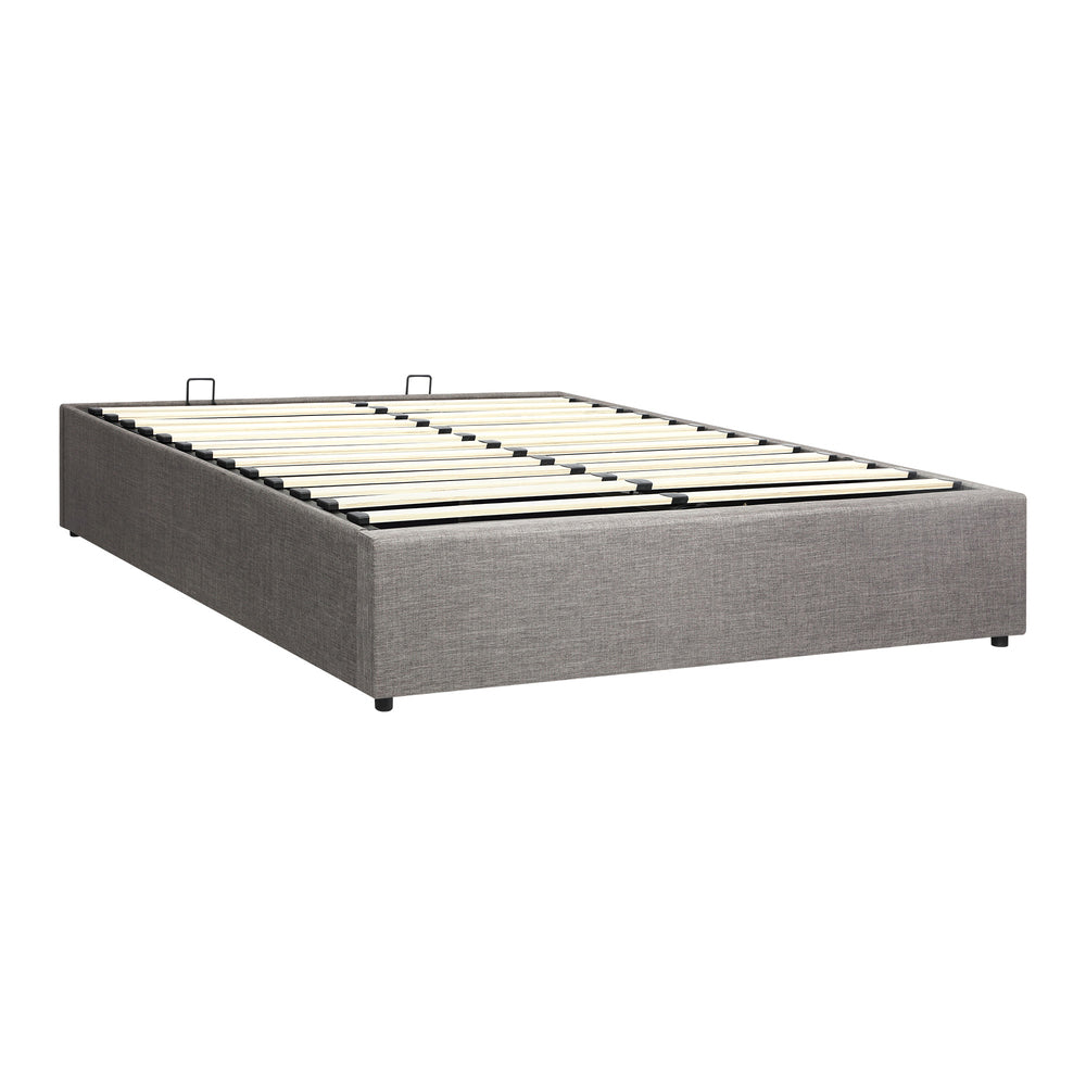 Larkham Grey Gas Lift Bed Base - Queen
