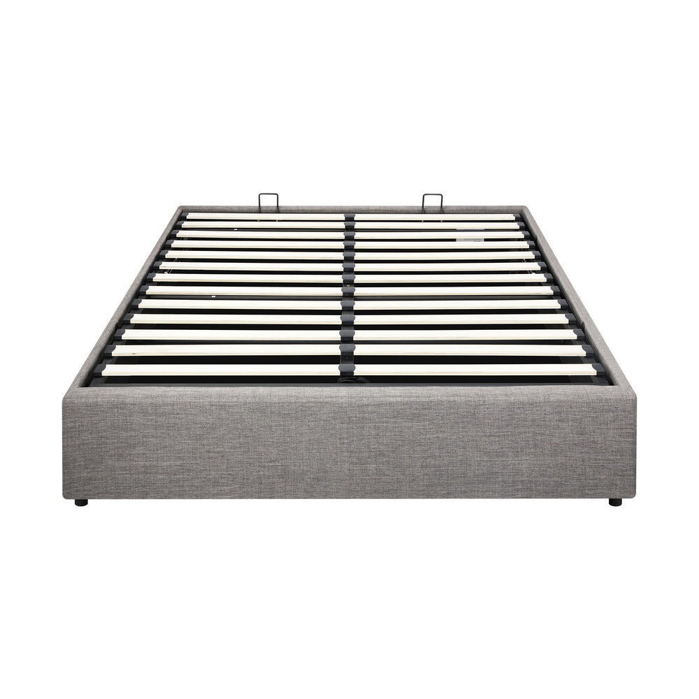 Larkham Grey Gas Lift Bed Base - Queen