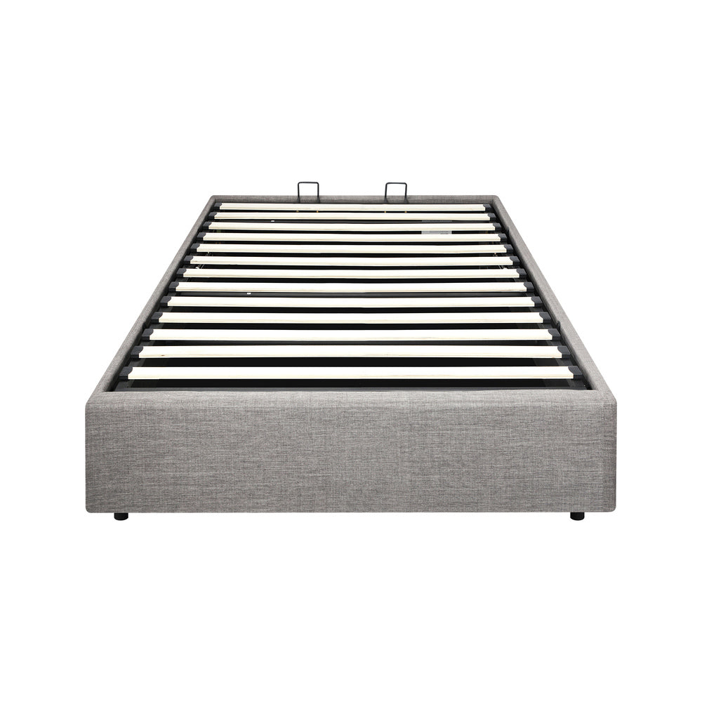 Larkham Grey Gas Lift Bed Base - Single