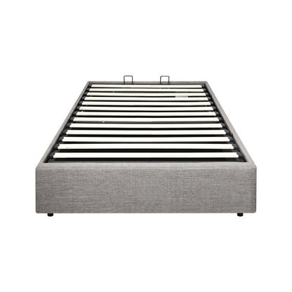 Larkham Grey Gas Lift Bed Base - Single