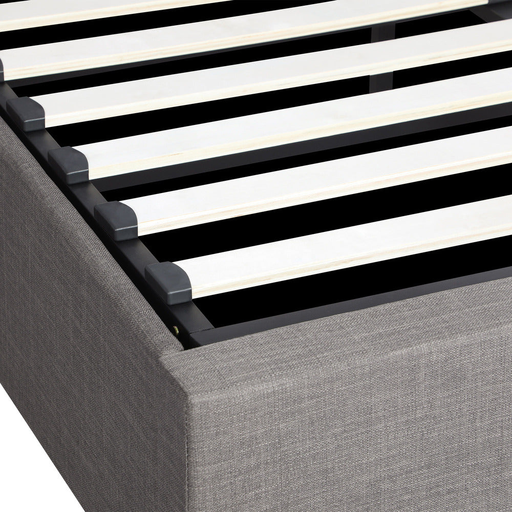 Larkham Grey Gas Lift Bed Base - Single