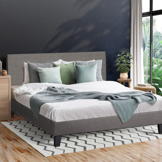 Demetrius Upholstered Bed Frame - Double