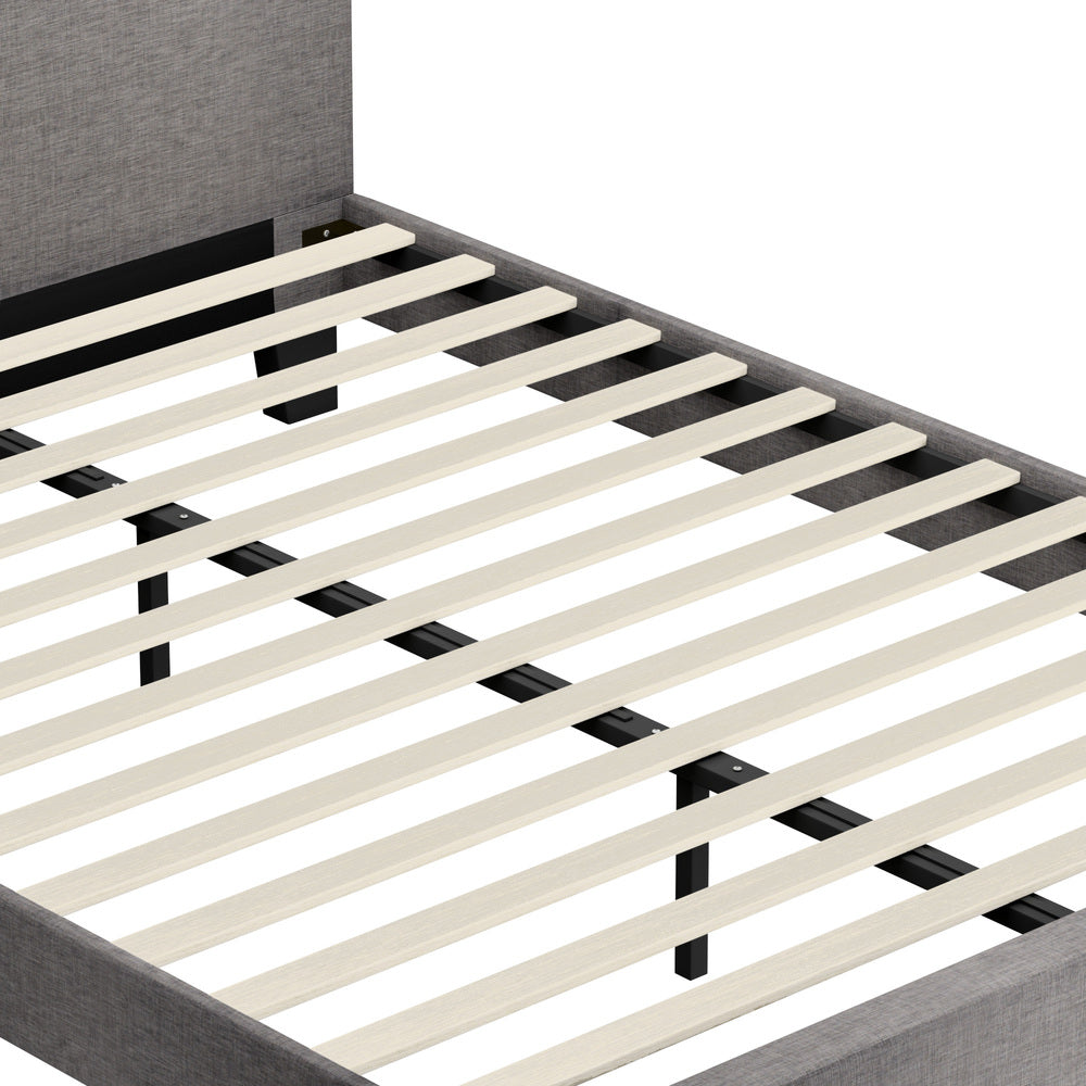 Demetrius Upholstered Bed Frame - Double