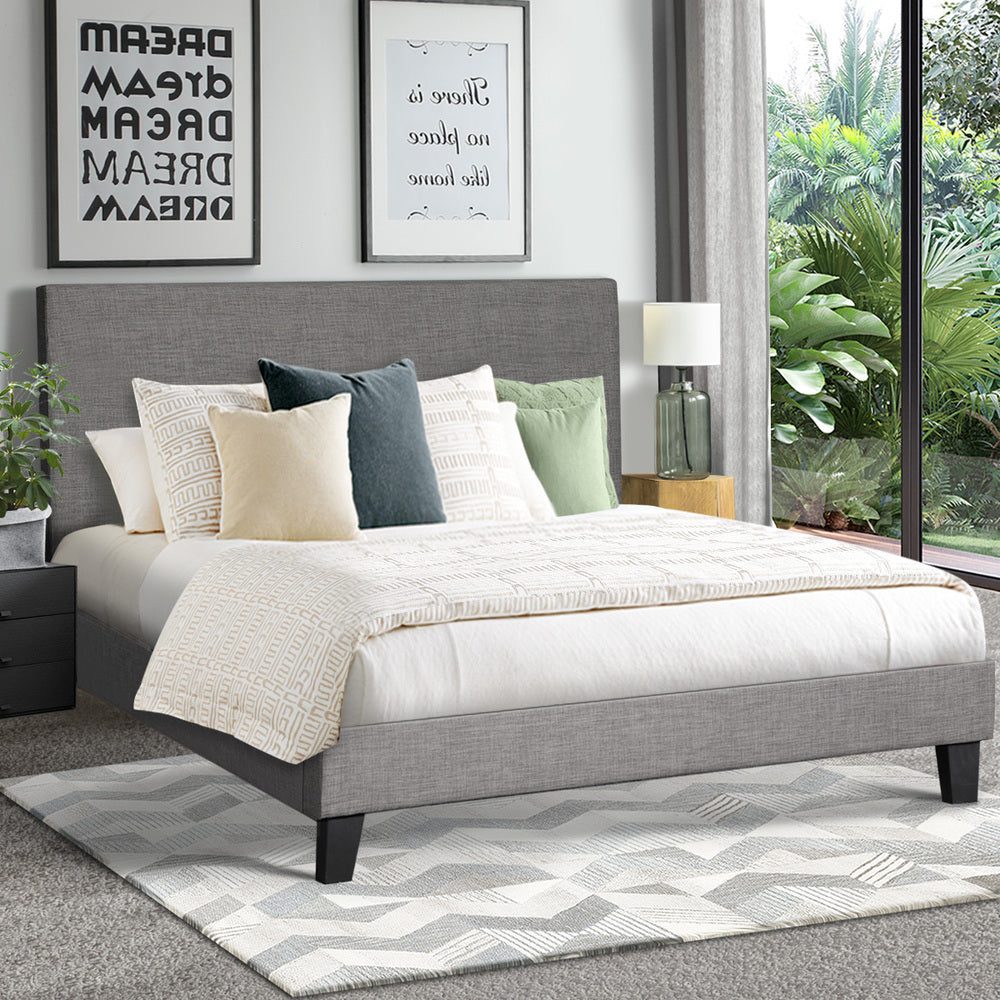 Demetrius Upholstered Bed Frame - Double
