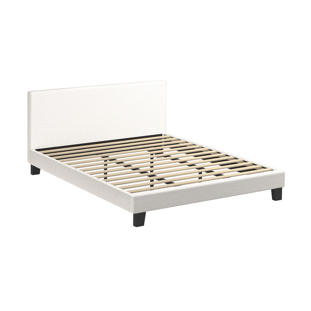 Demetrius Boucle Bed Frame - King