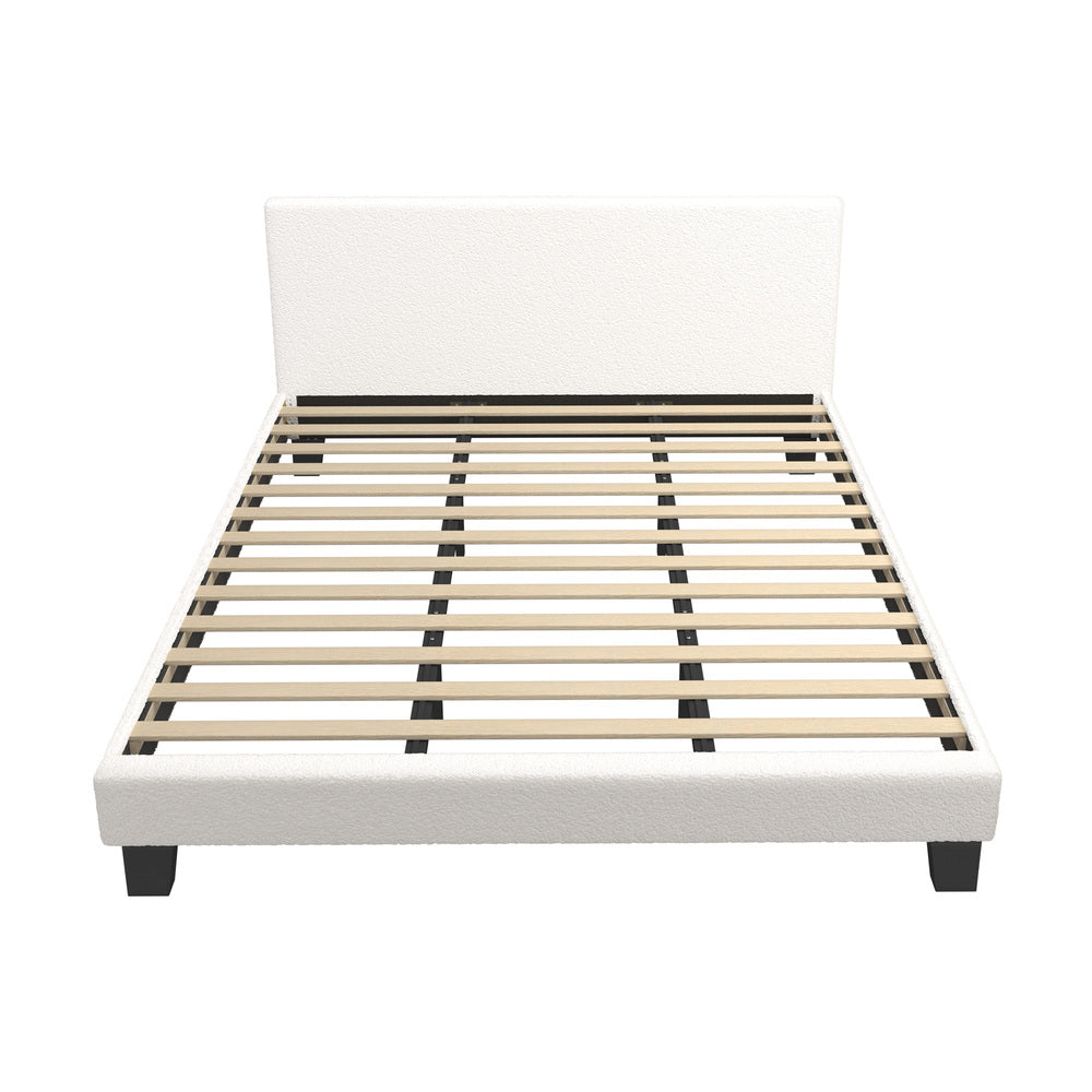 Demetrius Boucle Bed Frame - King