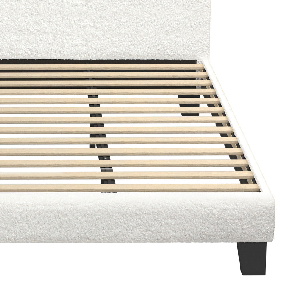 Demetrius Boucle Bed Frame - King