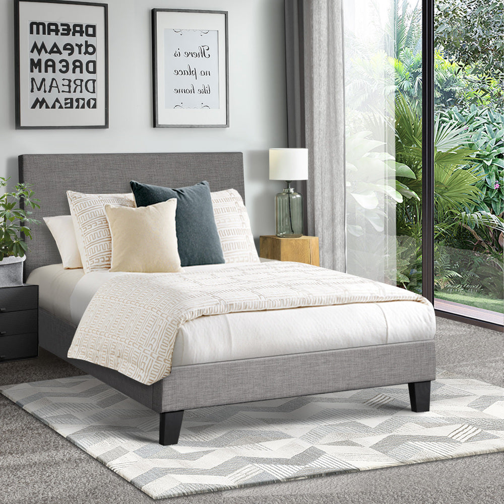 Demetrius Upholstered Bed Frame - King Single