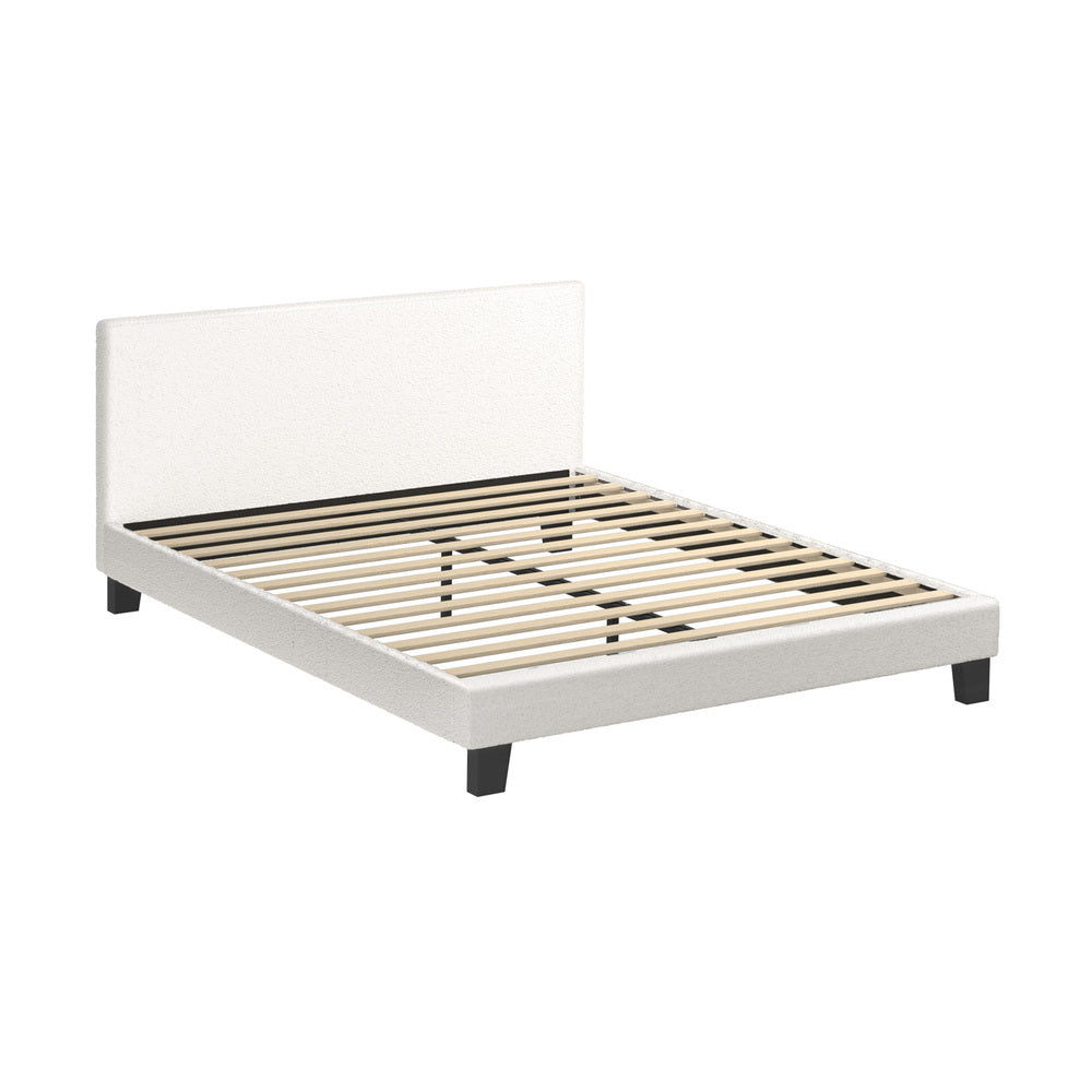 Demetrius Boucle Bed Frame - Queen