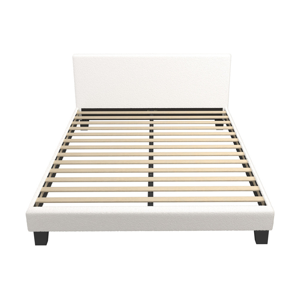 Demetrius Boucle Bed Frame - Queen